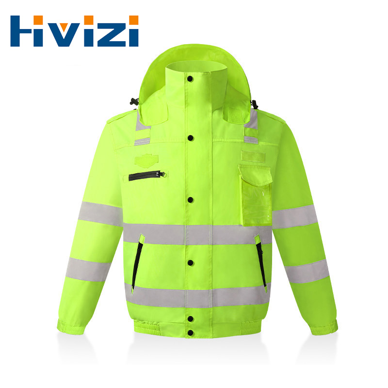 Quality Winter Clothing Bomber Jacket - 방수 폭격기 재킷 안녕하세요 Vis 작업복