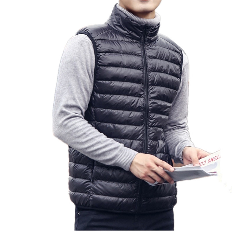 Down Vest Ultralight - 남성용 민소매 패딩 재킷, 남성용 다운