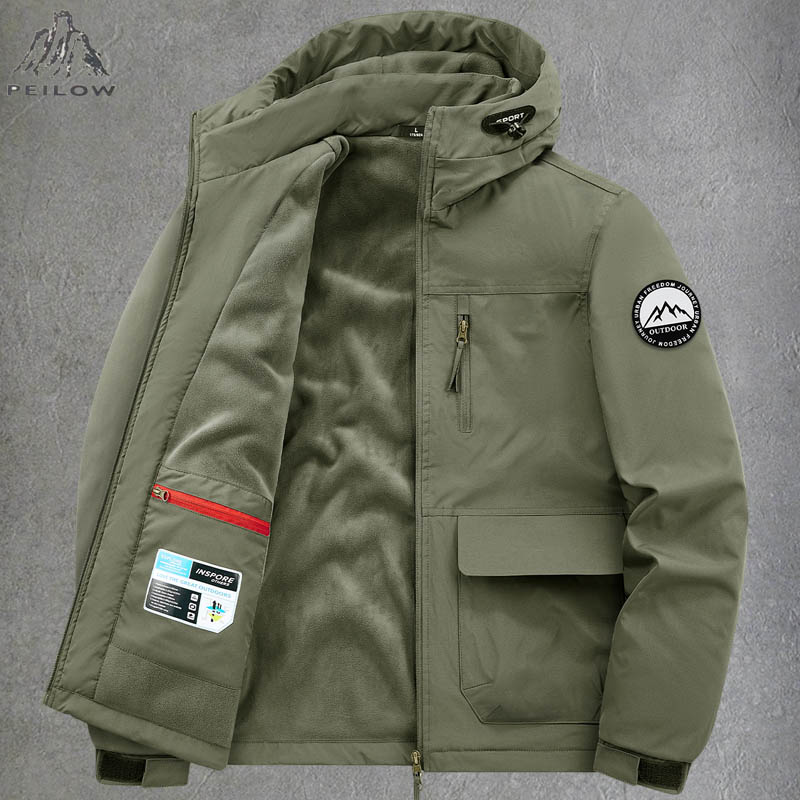 Quality Winter Clothing Bomber Jacket - 두꺼운 보온 멀티 포켓 겨울 봄버