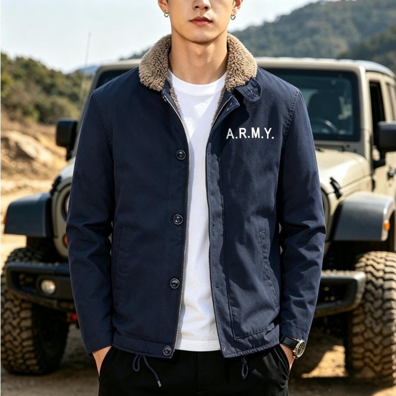 Quality Winter Clothing Bomber Jacket - 남성용 양털 따뜻한 겨울 밀리터리 코트