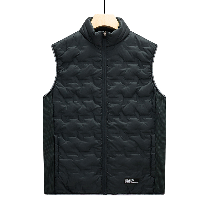 Down Vest Ultralight - 남성용 한국판 두꺼운 웜 다운 조끼,