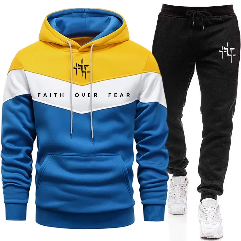 Faith Over Fear 남성용 트랙수트 후드 티셔 - Winter Clothing Hoodie 리뷰 및 가격