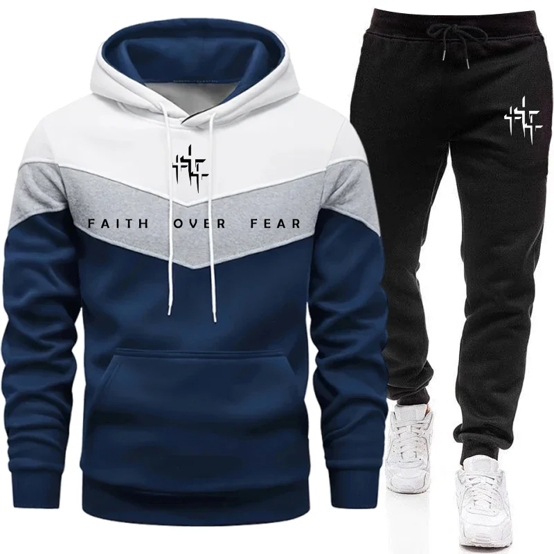 Faith Over Fear 남성용 트랙수트 후드 티셔 - Winter Clothing Hoodie 리뷰 및 가격
