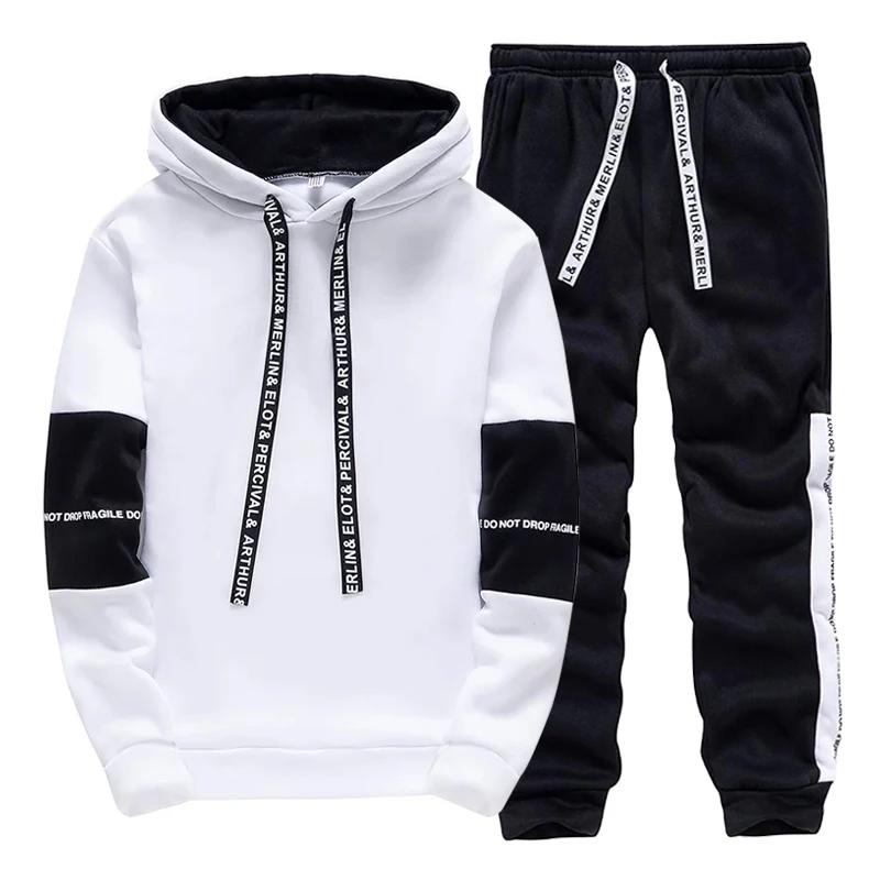 남성용 트랙수트 캐주얼 후드 스웨트셔츠 야외 스포츠 조 - Winter Clothing Hoodie 리뷰 및 가격