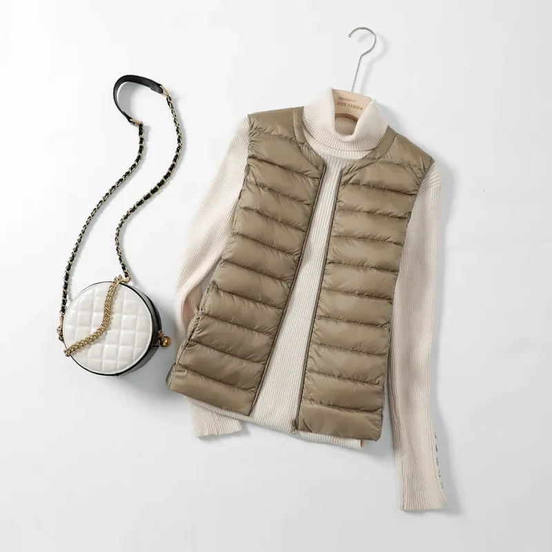 8 색 여성 민소매 지퍼 다운 재킷 2023 가을 겨울 - Down Vest Ultralight 리뷰 및 가격