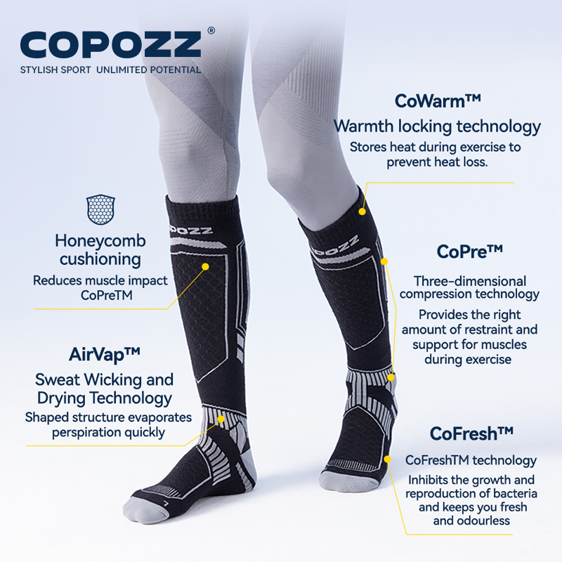 COPOZZ 메리노 울 겨울 스키 양말 남성 여성용 보 - Thermal Sock Merino 리뷰 및 가격