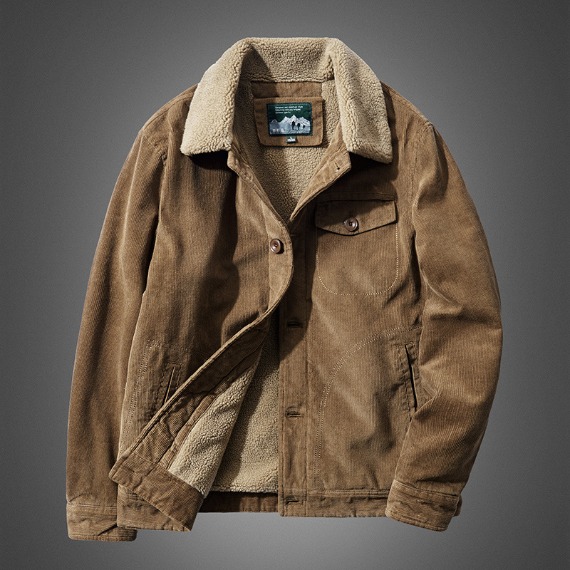 고품질 따뜻한 코듀로이 작업복 파카 재킷 남성용 겨울  - Quality Winter Clothing Bomber Jacket 리뷰 및 가격