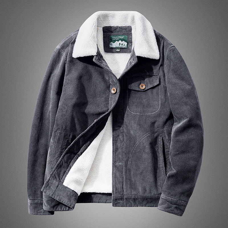 고품질 따뜻한 코듀로이 작업복 파카 재킷 남성용 겨울  - Quality Winter Clothing Bomber Jacket 리뷰 및 가격