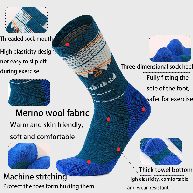 1 쌍 메리노 울 스키 양말 여성용 소년 소녀용 열 두 - Thermal Sock Merino 리뷰 및 가격