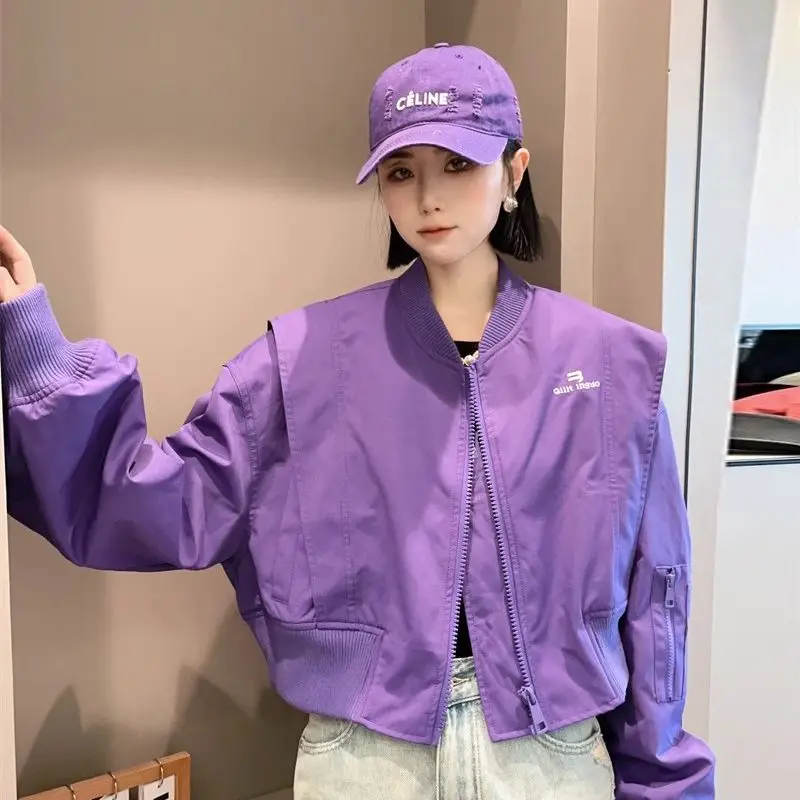 여성용 짧은 보머 재킷, 용수철 가을 여성 야구 에비에 - Quality Winter Clothing Bomber Jacket 리뷰 및 가격