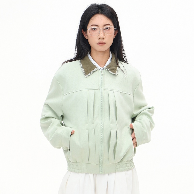 여성 가을 항공 점퍼 그린 라펠 고품질 에비에이터 재킷 - Quality Winter Clothing Bomber Jacket 리뷰 및 가격