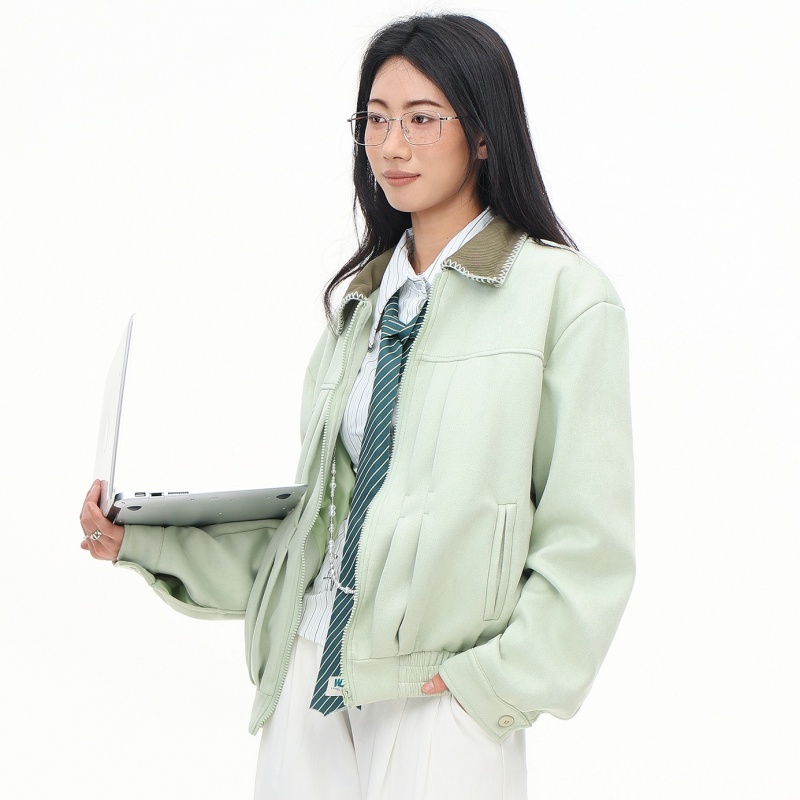 여성 가을 항공 점퍼 그린 라펠 고품질 에비에이터 재킷 - Quality Winter Clothing Bomber Jacket 리뷰 및 가격