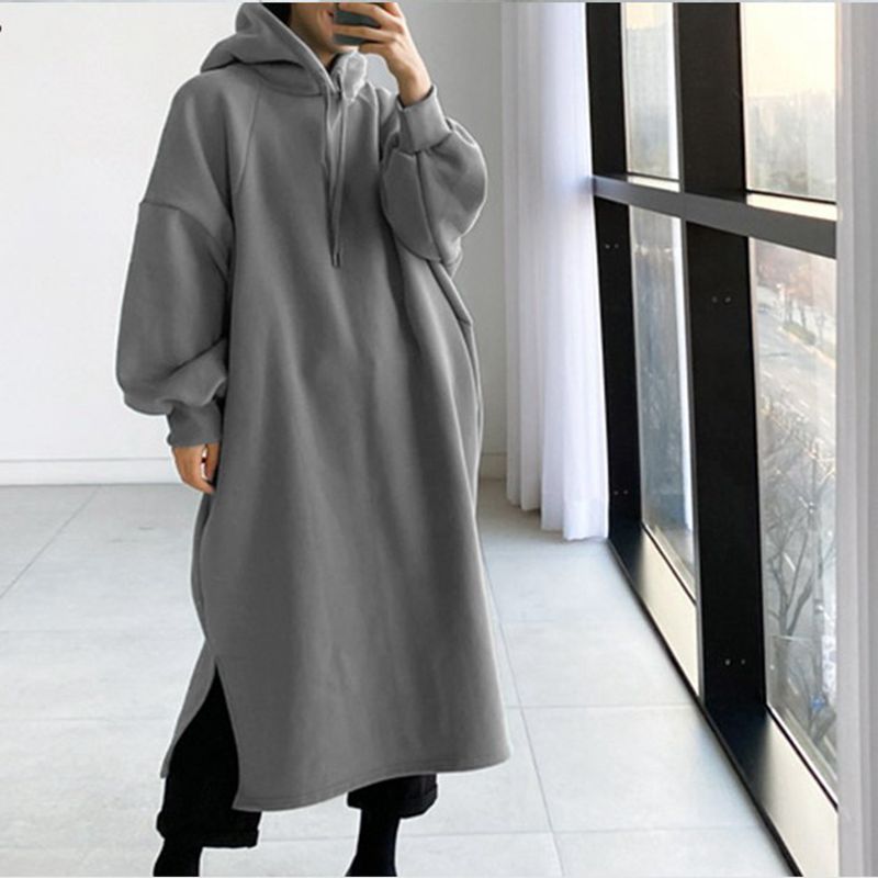 가을과 겨울 150KG 여성 플러스 사이즈 롱 레저 후 - Winter Clothing Plus Size 리뷰 및 가격
