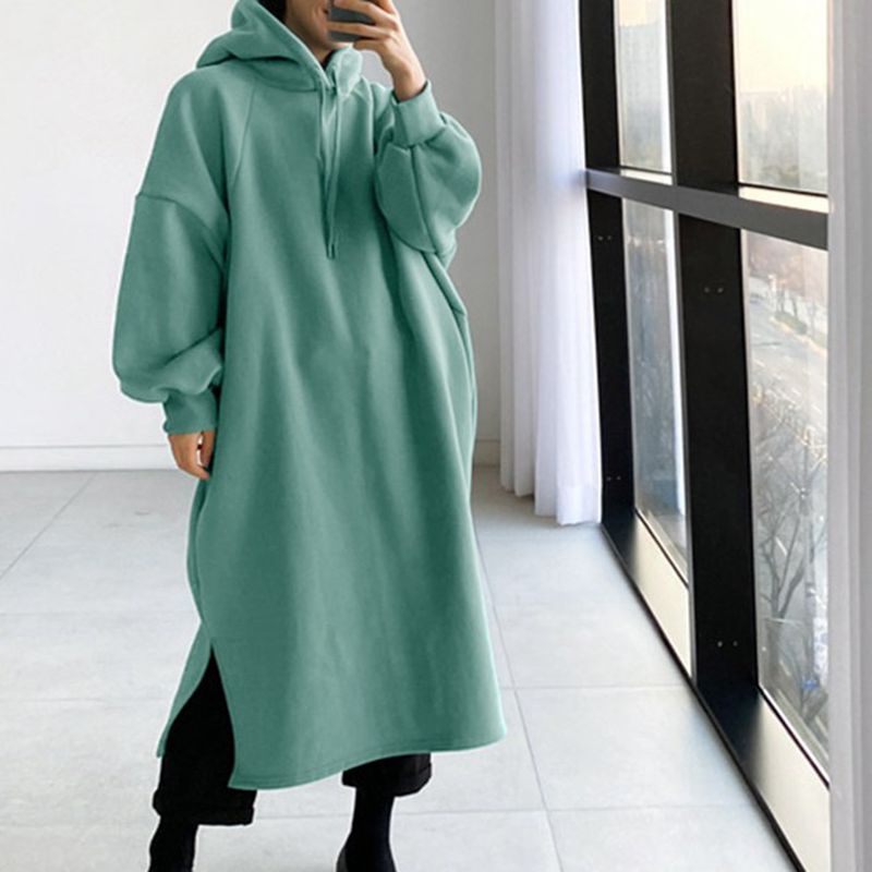 가을과 겨울 150KG 여성 플러스 사이즈 롱 레저 후 - Winter Clothing Plus Size 리뷰 및 가격