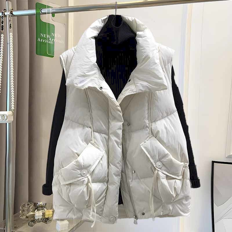 한국 패션 실크 플로스 조끼 코트 여성 2026 가을  - Down Vest Ultralight 리뷰 및 가격