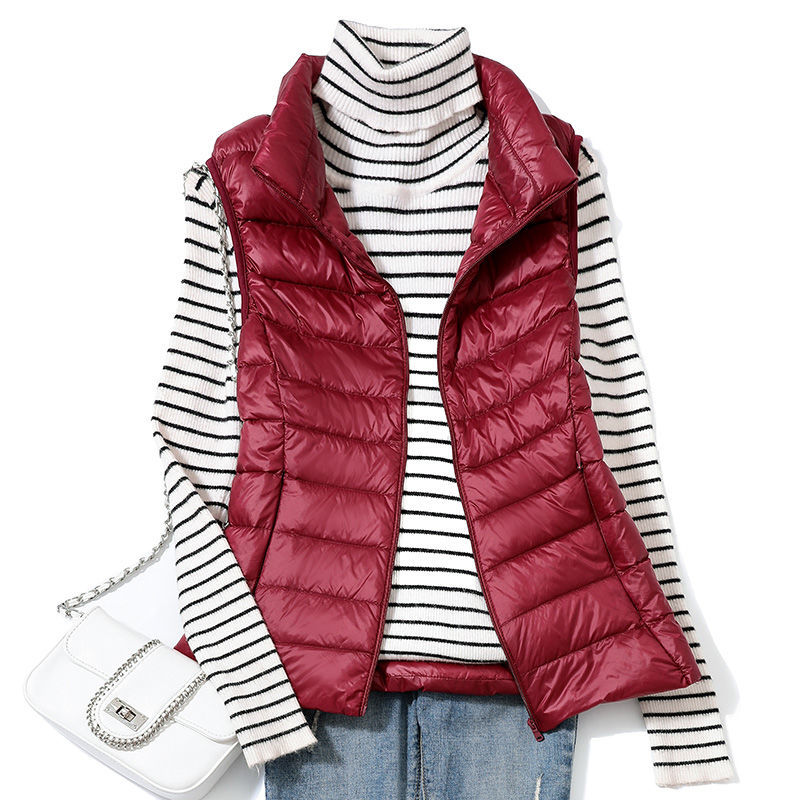 0-10 ℃   여성 겨울 조끼 가을 초경량 오리털 재 - Down Vest Ultralight 리뷰 및 가격