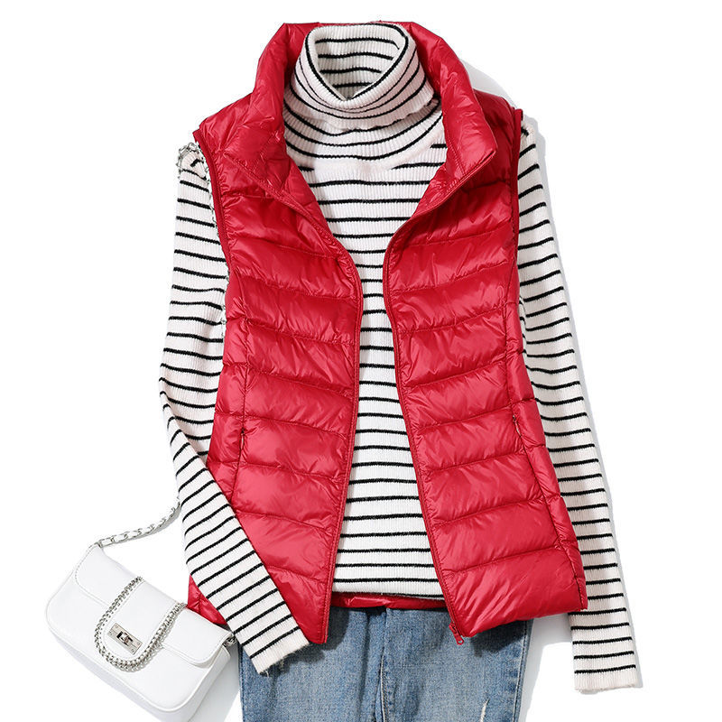 0-10 ℃   여성 겨울 조끼 가을 초경량 오리털 재 - Down Vest Ultralight 리뷰 및 가격