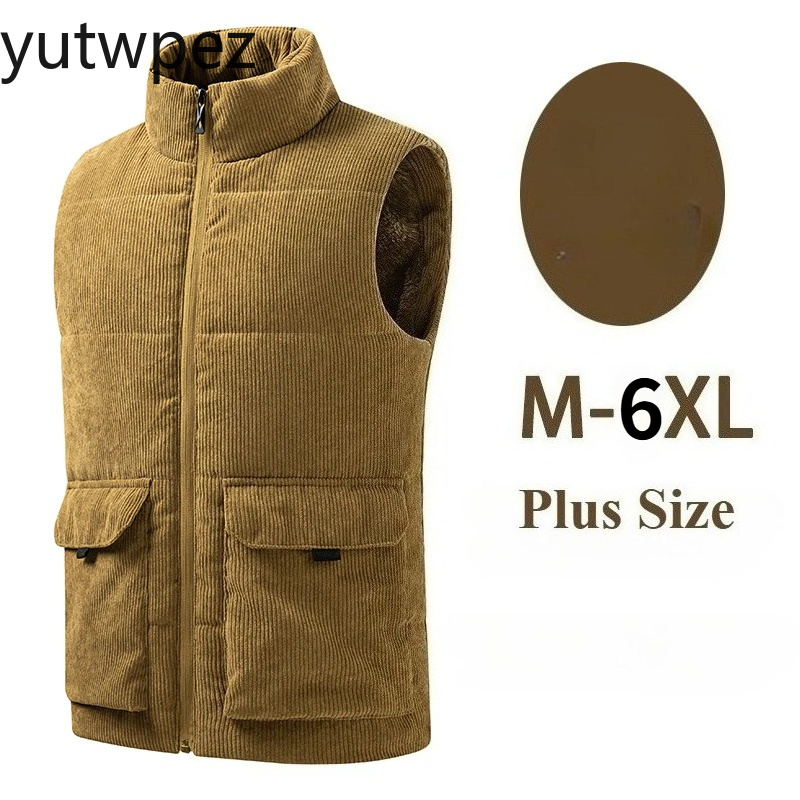 야외 하이킹 패션 울 조끼 남성 코튼 패딩 조끼 코트  - Winter Clothing Plus Size 리뷰 및 가격