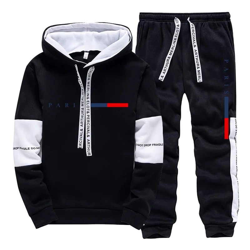 남성 세트/후드티/바지 파리 패션 가을 겨울 캐주얼 스 - Winter Clothing Hoodie 리뷰 및 가격