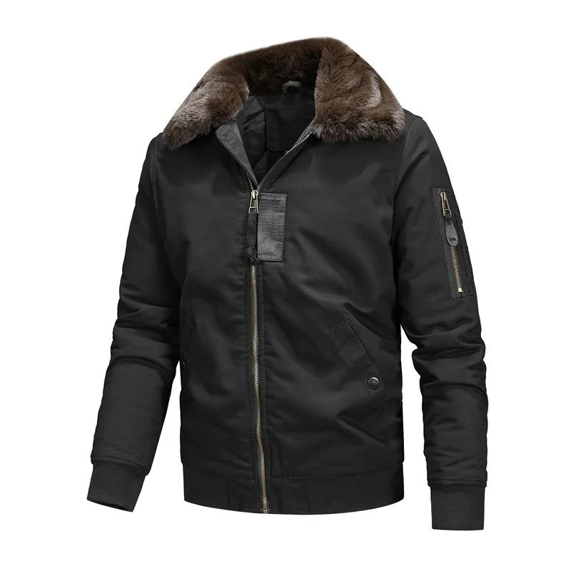 새로운 겨울 남성 봄버 재킷 플리스 따뜻한 코트 남성  - Quality Winter Clothing Bomber Jacket 리뷰 및 가격