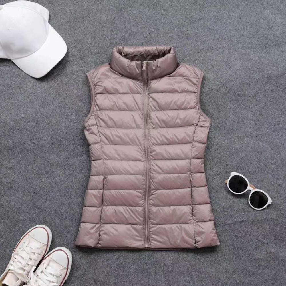 여성용 90% 화이트 덕 다운 조끼, 부드럽고 따뜻한  - Down Vest Ultralight 리뷰 및 가격